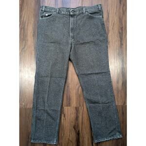 Vintage Levi's Relaxed Gray Washed Denim Jeans, USA 42x32 White Patch & Tab